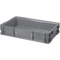 Syst&egrave;me de contenants d'exp&eacute;dition 4845 de StakPak Plus, 15" la x 24" p x 5" h, Gris Planification Entrepots Molloy