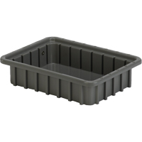 Contenants Divider Box, Poly&eacute;thyl&egrave;ne, 10,8" la x 8,3" p x 2,5" h, Gris Planification Entrepots Molloy