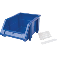 Bac empilable & &agrave; suspendre, 4-13/16" la, 3-3/16" h x 7-1/8" p, Bleu Planification Entrepots Molloy