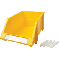 Bac empilable & &agrave; suspendre, 8-3/16" la, 6-3/16" h x 14" p, Jaune Planification Entrepots Molloy