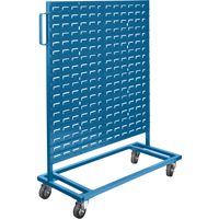 Mobile Bin Racks - Singled Sided, Single-sided, 36" W x 16" D x 46-1/2" H Planification Entrepots Molloy