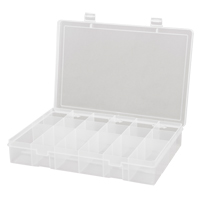 Boîtes &agrave; compartiments compactes en polypropyl&egrave;ne, 13-1/8" la x 9" p x 2-5/16" h, 18 compartiments Planification Entrepots Molloy