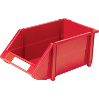 Bac empilable & &agrave; suspendre, 8-3/16" la, 6-3/16" h x 14" p, Rouge Planification Entrepots Molloy