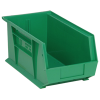 Ultra Stack & Hang Bin, 8-1/4" W x 7" H x 14-3/4" D, Green Planification Entrepots Molloy