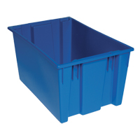 Contenants Stack & Nest, 15" x 29,5" x 19,5", Bleu Planification Entrepots Molloy