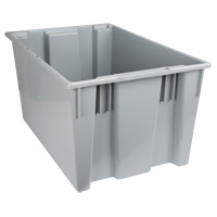 Contenants Stack & Nest, 15" x 29,5" x 19,5", Gris Planification Entrepots Molloy