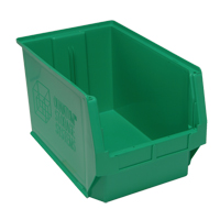 Contenants g&eacute;ants empilables, 12,375" la x 19,75" p x 11,875" h, Vert Planification Entrepots Molloy