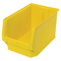 Contenants g&eacute;ants empilables, 12,375" la x 19,75" p x 11,875" h, Jaune Planification Entrepots Molloy