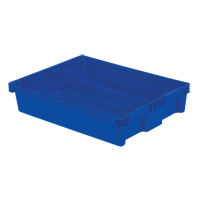 Polylewton Stack-N-Nest&reg; Containers, 6.1" x 29.6" x 22.4", Blue Planification Entrepots Molloy