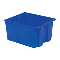 Polylewton Stack-N-Nest&reg; Containers, 13" x 24" x 20", Blue Planification Entrepots Molloy