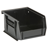 Ultra Stack & Hang Bin, 4-1/8" W x 3" H x 5-3/8" D, Black Planification Entrepots Molloy
