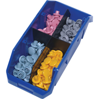 Quick Pick Bins, 5" x 6.625" x 12-1/2", Blue Planification Entrepots Molloy