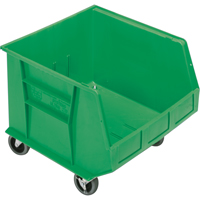 Bac mobile, 14" ha x 16-1/2" la x 18" p, Capacit&eacute; de 75 lb, Vert Planification Entrepots Molloy