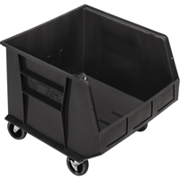 Bac mobile, 14" ha x 16-1/2" la x 18" p, Capacit&eacute; de 75 lb, Noir Planification Entrepots Molloy