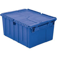 Flipak&reg; Polyethylene Plastic (PE) Distribution Containers, 11.8" x 9.8" x 7.7", Blue Planification Entrepots Molloy