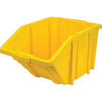 Bac g&eacute;ant en plastique, 15-1/2" la x 13" H x 25" p, Jaune, Capacit&eacute; 200 lb Planification Entrepots Molloy