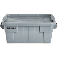 Bac de stockage Brute avec couvercle, 27,88” p x 16,5” la x 10,7" h, Capacit&eacute; 112 lb, Gris Planification Entrepots Molloy