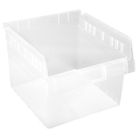 Store-Max Shelf Bins, 11-1/8" W x 8" H x 11-5/8" D, Clear, 44 lbs. Capacity Planification Entrepots Molloy