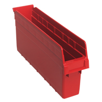 Bacs pour &eacute;tag&egrave;re Store-Max, 4-3/8" la x 8" H x 17-7/8" p, Rouge, Capacit&eacute; 56 lb Planification Entrepots Molloy