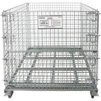Collapsible Wire Container, 40" W x 48" D x 42" H, 4000 lbs. Capacity Planification Entrepots Molloy