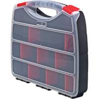 Plastic Compartment Box, 10" W x 12.5" D x 2-1/4" H, 22 Compartments Planification Entrepots Molloy