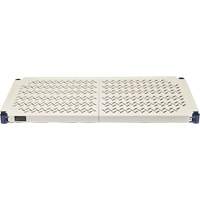 Wire Shelving Unit with Plastic Shelves, Wire Frame with Plastic Shelves, Boltless, 600 lbs. Capacity, 30" W x 72" H x 18" D Planification Entrepots Molloy