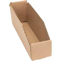 Deep Corrugated Parts Bins, 2-7/8" W x 11-1/4" D x 4-1/2" H, Beige Planification Entrepots Molloy