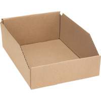 Deep Corrugated Parts Bins, 8-3/4" W x 11-1/4" D x 4-1/2" H, Beige Planification Entrepots Molloy