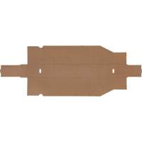 Deep Corrugated Parts Bins, 1-7/8" W x 17-1/8" D x 4-1/2" H, Beige Planification Entrepots Molloy