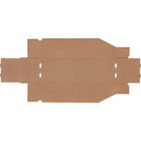 Boîtes profondes en carton ondul&eacute;, 5-3/4" la x 17-1/4" p x 4-1/2" h, Beige Planification Entrepots Molloy