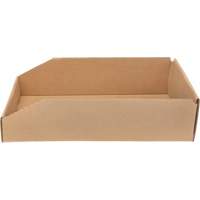 Boîtes profondes en carton ondul&eacute;, 9-3/4" la x 17-1/4" p x 4-1/2" h, Beige Planification Entrepots Molloy
