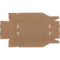 Boîtes profondes en carton ondul&eacute;, 9-3/4" la x 17-1/4" p x 4-1/2" h, Beige Planification Entrepots Molloy