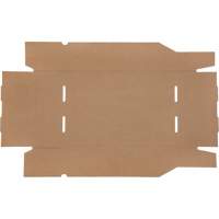 Boîtes profondes en carton ondul&eacute;, 11-3/4" la x 17-1/4" p x 4-1/2" h, Beige Planification Entrepots Molloy