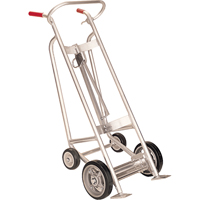 Drum Truck with Hand Brake, Aluminum Construction, 25 - 55 US Gal. (20 - 45 Imperial Gal.) Planification Entrepots Molloy