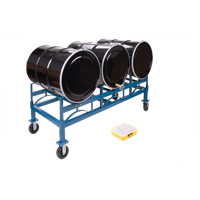 Drum Stacking Rack, 3 Drums, 2400 lbs. Capacity, 71-1/2" W x 30" D x 12-1/2" H Planification Entrepots Molloy