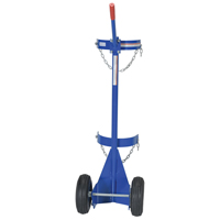 Chariot pour bouteille de gaz, Roues Pneumatique, Base de 12" la x 15-1/2" lo, 500 lb Planification Entrepots Molloy