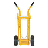 Chariot pour bouteille de gaz, Roues Caoutchouc moul&eacute;, Base de 9-13/16" la x 16" lo, 150 lb Planification Entrepots Molloy