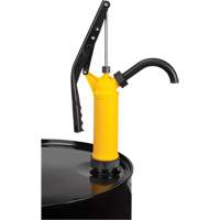 Pompe &agrave; baril de type levier, Polypropyl&egrave;ne, 14 oz/course, Pour barils de 5-55 gal. Planification Entrepots Molloy