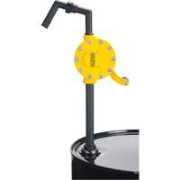 Pompe rotative pour baril, Polypropyl&egrave;ne, Pour capacit&eacute; 15 - 55 gal. US, 8 oz/course Planification Entrepots Molloy