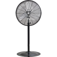 Non-Oscillating Pedestal Fan, Heavy-Duty, 2 Speed, 24" Diameter EA642 | Planification Entrepots Molloy