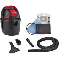 Portable Shop Vacuum, Wet-Dry, 2.5 HP, 2.5 US Gal. (9.5 Litres) Planification Entrepots Molloy