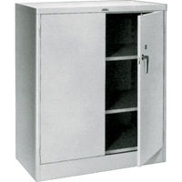 Armoires a/plan de travail, Acier, 2 Tablettes, 42" h x 36" la x 21" P, Gris Planification Entrepots Molloy