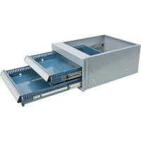 &eacute;tabli &agrave; deux tiroirs, Acier, 18" la x 21" p x 9" h Planification Entrepots Molloy