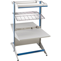 Arlink Preconfigured Workstation, 36" W x 56" D x 84" H, Double Sided Corner Add-On Planification Entrepots Molloy