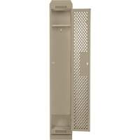 Clean Line Lockers, 12" x 18" x 82", Steel, Beige, Rivet (Assembled), Perforated Planification Entrepots Molloy