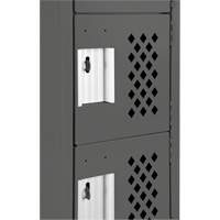 Assembled Lockerettes Clean Line Perforated Economy Lockers, 6 -tier, 18" x 72" x 12", Steel Planification Entrepots Molloy