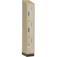 Casiers robustes Concorde, 3 niveaux, 12" x 18" x 82", Acier, Beige, Soud&eacute; (assembl&eacute;) Planification Entrepots Molloy