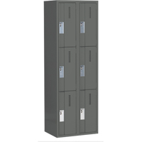 Casiers robustes Concorde, 3 niveaux, Bloc de 2, 24" x 18" x 72", Acier, Charbon, Soud&eacute; (assembl&eacute;) Planification Entrepots Molloy