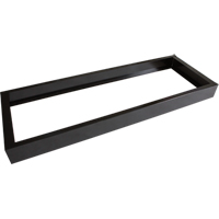 Base encastr&eacute;e pour casiers robustes enti&egrave;rement soud&eacute;e Concorde, 4 Blocs, 4" lo x 48" la x 17" p, Noir, Acier Planification Entrepots Molloy