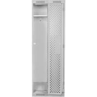 Casiers Clean Line, Bloc de 2, 24" x 18" x 76", Acier, Gris, Rivet (assembl&eacute;), Perfor&eacute; Planification Entrepots Molloy